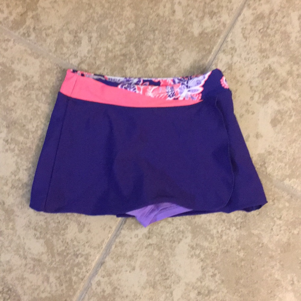 LL Bean toddler nylon sport skirt